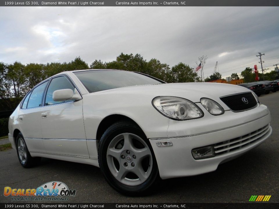 1999 Lexus GS 300 Diamond White Pearl / Light Charcoal Photo #2