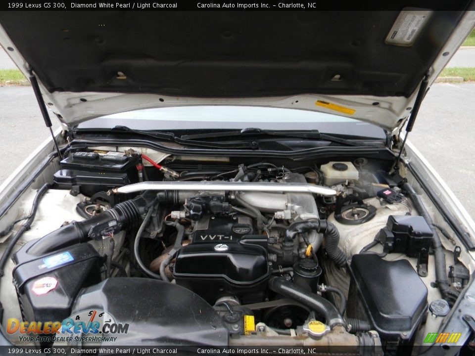 1999 Lexus GS 300 Diamond White Pearl / Light Charcoal Photo #25