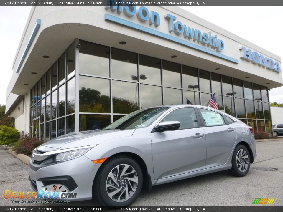 2017 Honda Civic EX Sedan Lunar Silver Metallic / Black Photo #1