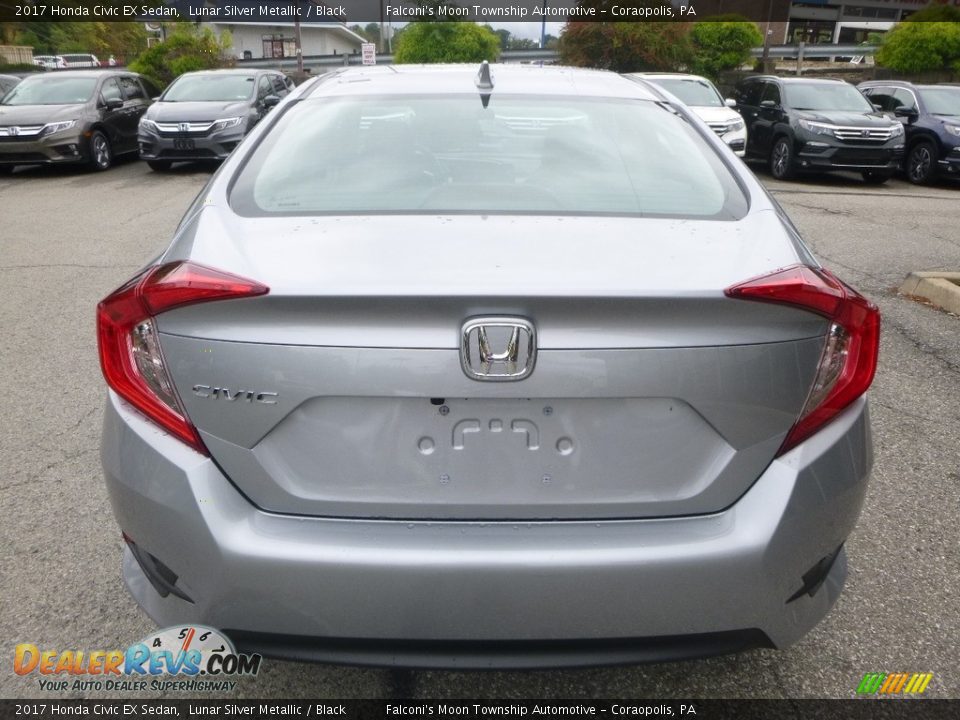 2017 Honda Civic EX Sedan Lunar Silver Metallic / Black Photo #3