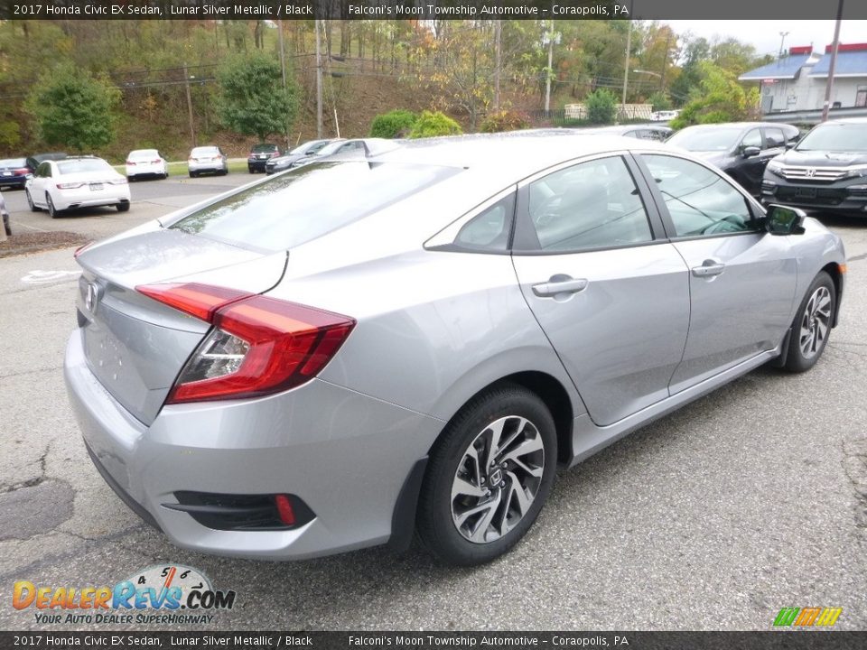 2017 Honda Civic EX Sedan Lunar Silver Metallic / Black Photo #4