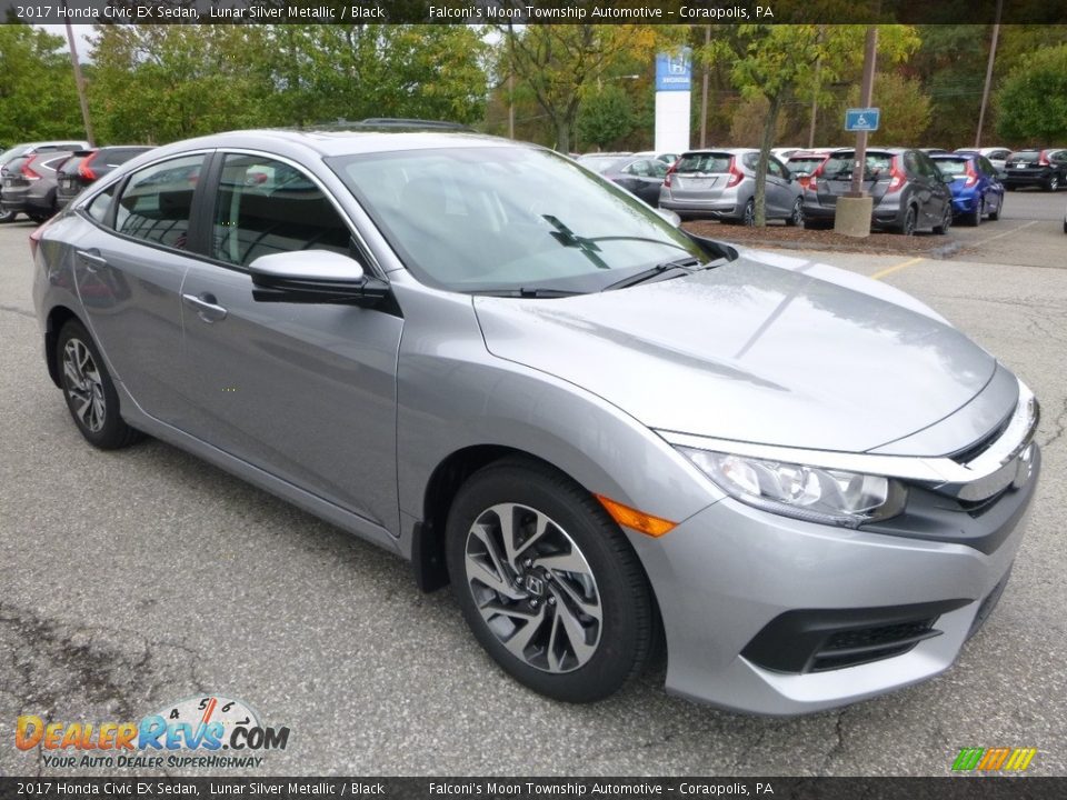 2017 Honda Civic EX Sedan Lunar Silver Metallic / Black Photo #5