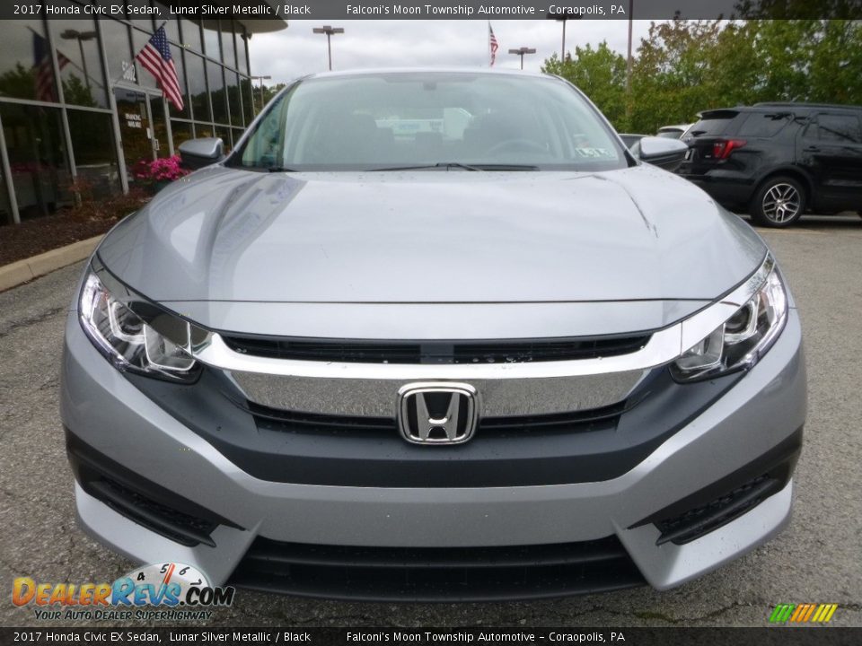 2017 Honda Civic EX Sedan Lunar Silver Metallic / Black Photo #6