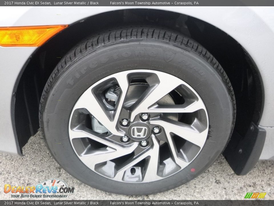 2017 Honda Civic EX Sedan Lunar Silver Metallic / Black Photo #7