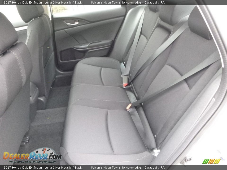 2017 Honda Civic EX Sedan Lunar Silver Metallic / Black Photo #9