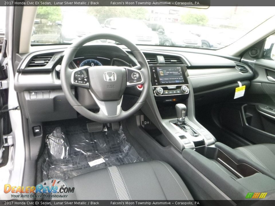 2017 Honda Civic EX Sedan Lunar Silver Metallic / Black Photo #10