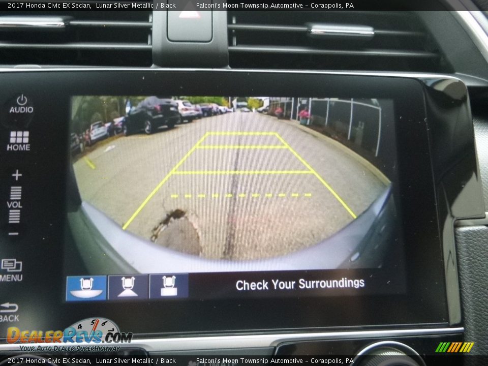 2017 Honda Civic EX Sedan Lunar Silver Metallic / Black Photo #15