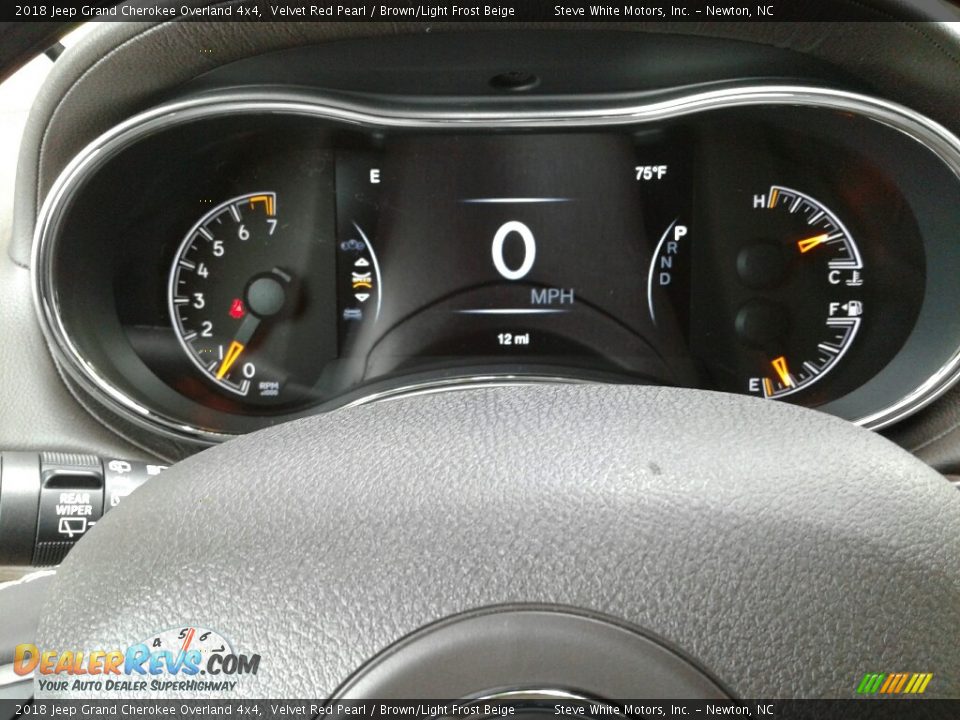 2018 Jeep Grand Cherokee Overland 4x4 Velvet Red Pearl / Brown/Light Frost Beige Photo #20