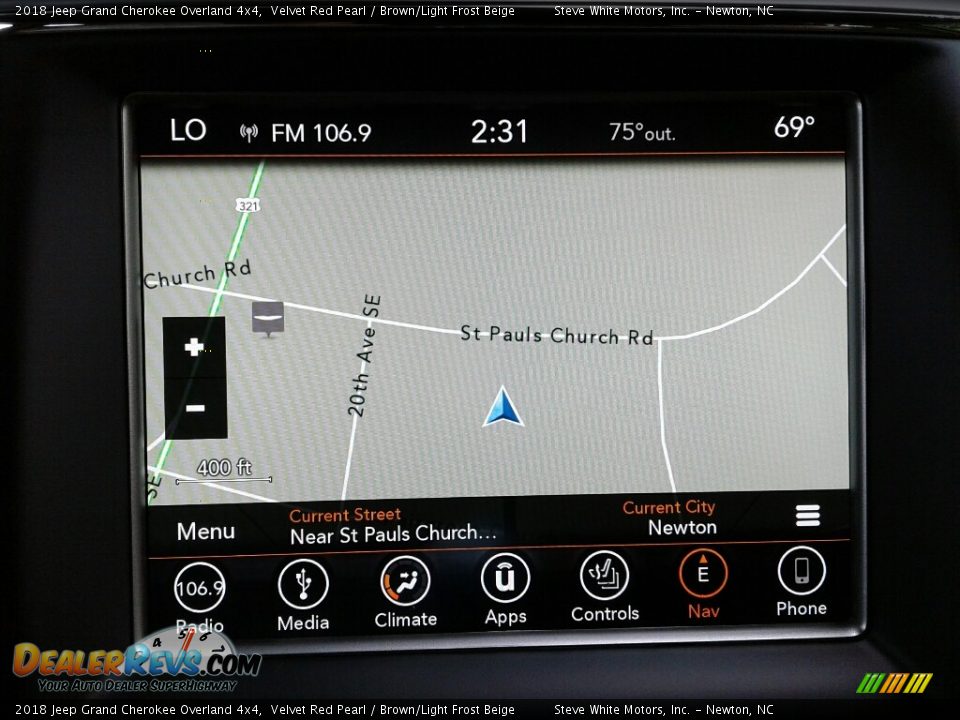 2018 Jeep Grand Cherokee Overland 4x4 Velvet Red Pearl / Brown/Light Frost Beige Photo #26