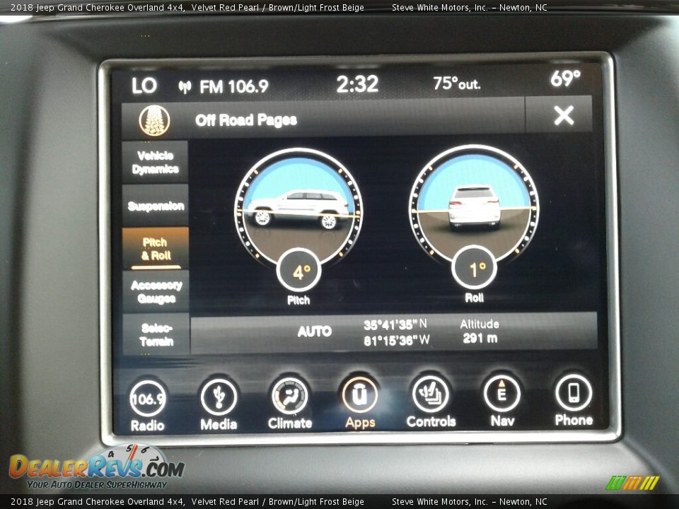 2018 Jeep Grand Cherokee Overland 4x4 Velvet Red Pearl / Brown/Light Frost Beige Photo #29