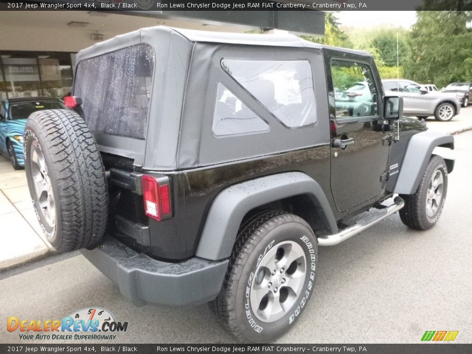 2017 Jeep Wrangler Sport 4x4 Black / Black Photo #2