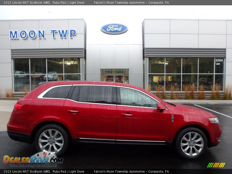 2013 Lincoln MKT EcoBoost AWD Ruby Red / Light Dune Photo #1