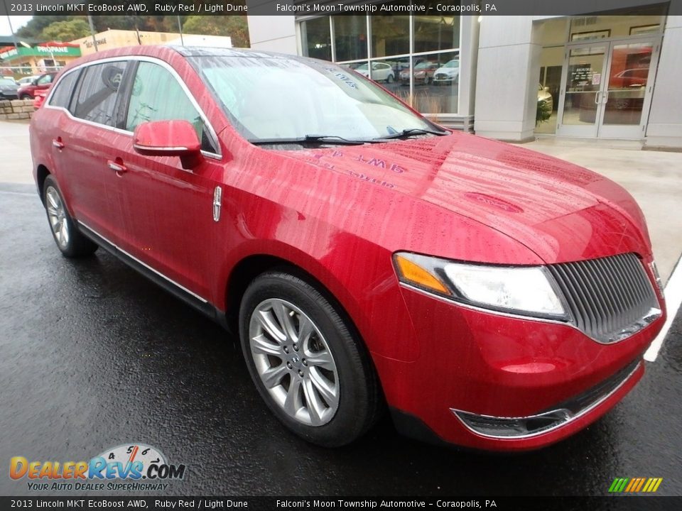 2013 Lincoln MKT EcoBoost AWD Ruby Red / Light Dune Photo #8
