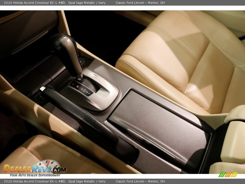 2010 Honda Accord Crosstour EX-L 4WD Opal Sage Metallic / Ivory Photo #11