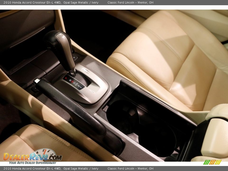 2010 Honda Accord Crosstour EX-L 4WD Opal Sage Metallic / Ivory Photo #12
