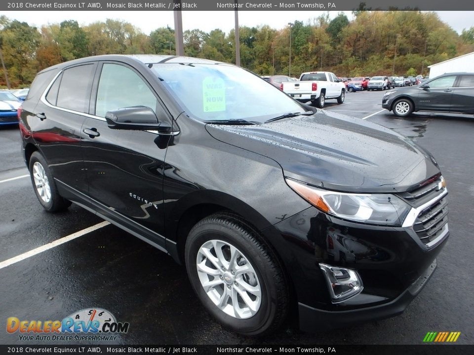 2018 Chevrolet Equinox LT AWD Mosaic Black Metallic / Jet Black Photo #7