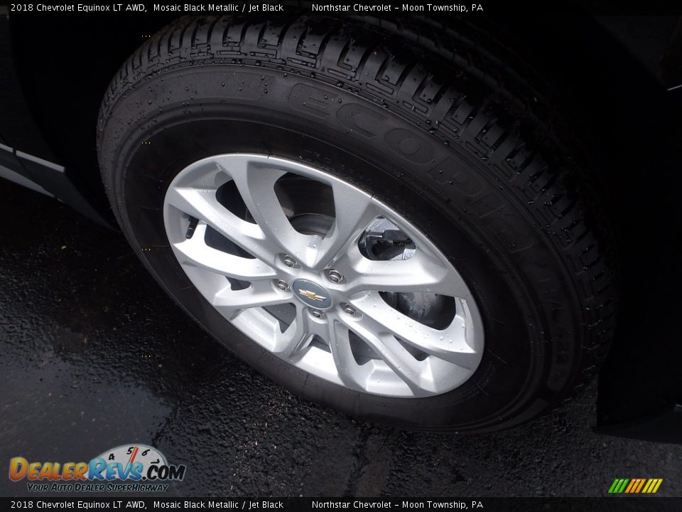 2018 Chevrolet Equinox LT AWD Mosaic Black Metallic / Jet Black Photo #9
