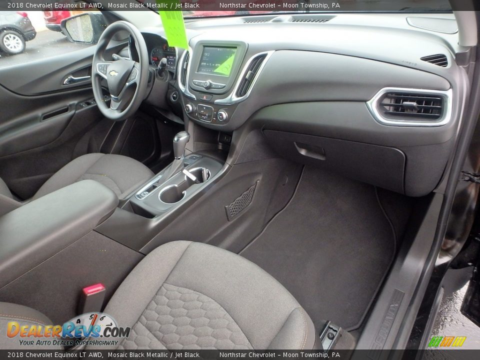 2018 Chevrolet Equinox LT AWD Mosaic Black Metallic / Jet Black Photo #11