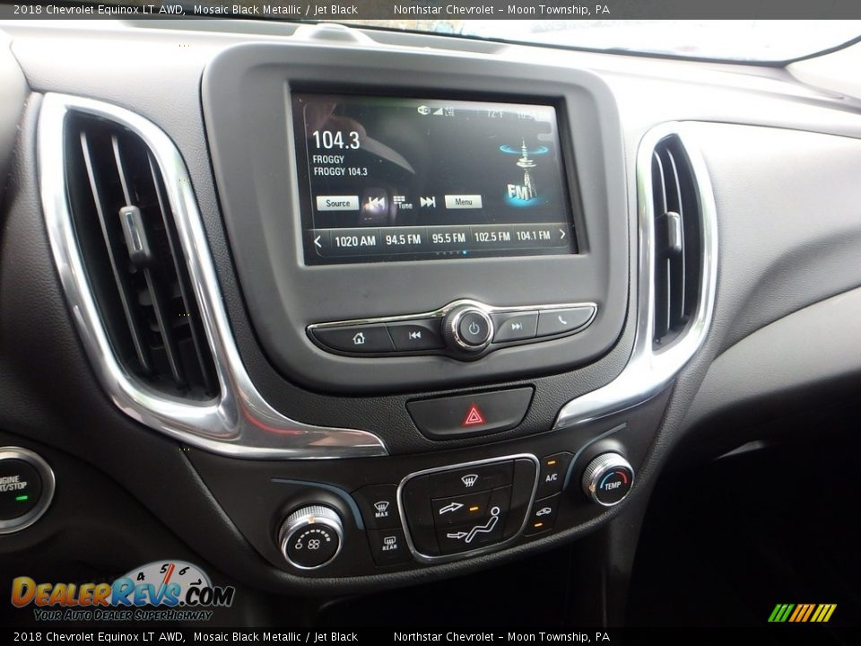 2018 Chevrolet Equinox LT AWD Mosaic Black Metallic / Jet Black Photo #17