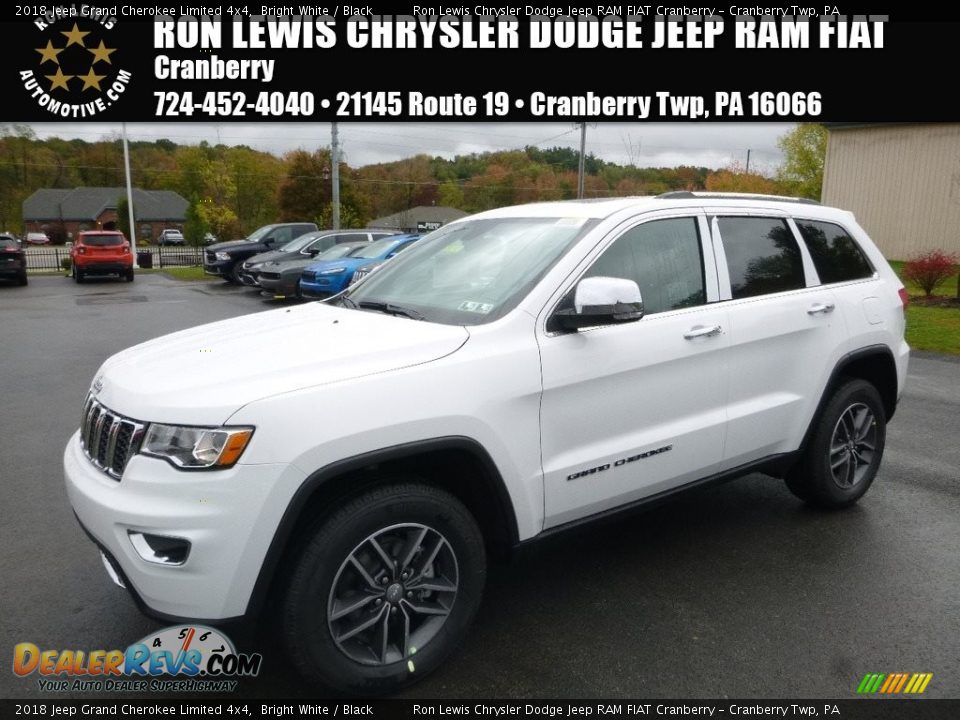 2018 Jeep Grand Cherokee Limited 4x4 Bright White / Black Photo #1