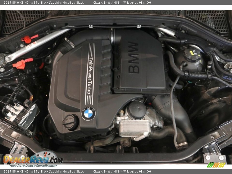 2015 BMW X3 xDrive35i Black Sapphire Metallic / Black Photo #19