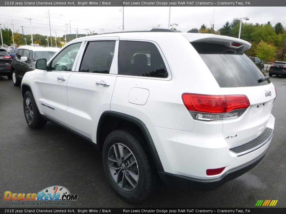 2018 Jeep Grand Cherokee Limited 4x4 Bright White / Black Photo #3