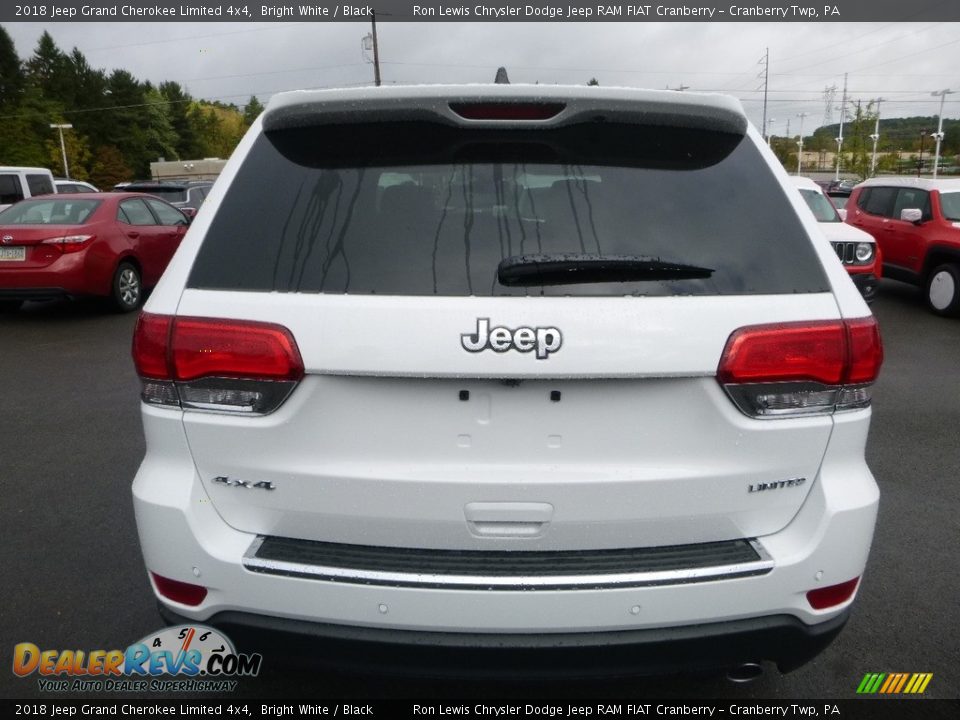 2018 Jeep Grand Cherokee Limited 4x4 Bright White / Black Photo #4