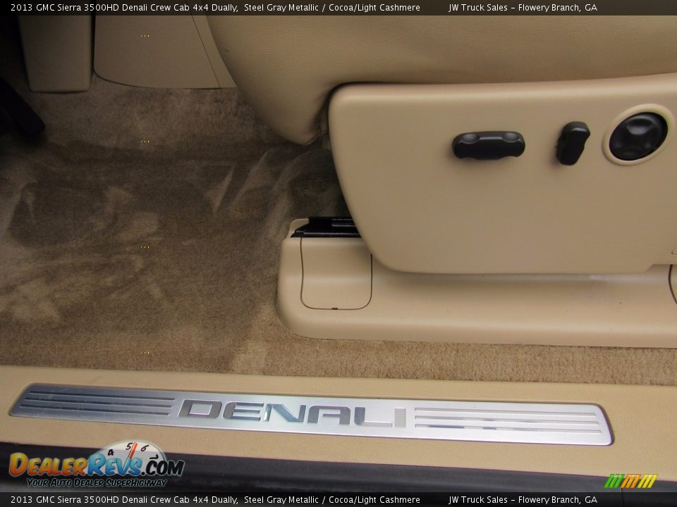 2013 GMC Sierra 3500HD Denali Crew Cab 4x4 Dually Steel Gray Metallic / Cocoa/Light Cashmere Photo #13