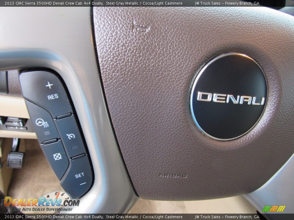 2013 GMC Sierra 3500HD Denali Crew Cab 4x4 Dually Steel Gray Metallic / Cocoa/Light Cashmere Photo #18