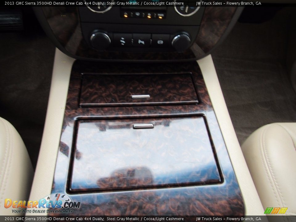 2013 GMC Sierra 3500HD Denali Crew Cab 4x4 Dually Steel Gray Metallic / Cocoa/Light Cashmere Photo #25