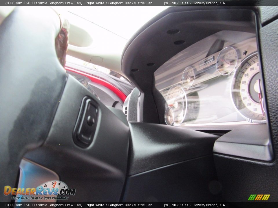 2014 Ram 1500 Laramie Longhorn Crew Cab Bright White / Longhorn Black/Cattle Tan Photo #15