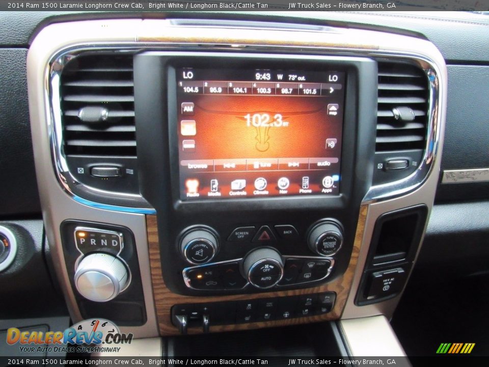 2014 Ram 1500 Laramie Longhorn Crew Cab Bright White / Longhorn Black/Cattle Tan Photo #20