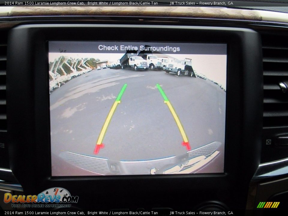 2014 Ram 1500 Laramie Longhorn Crew Cab Bright White / Longhorn Black/Cattle Tan Photo #25