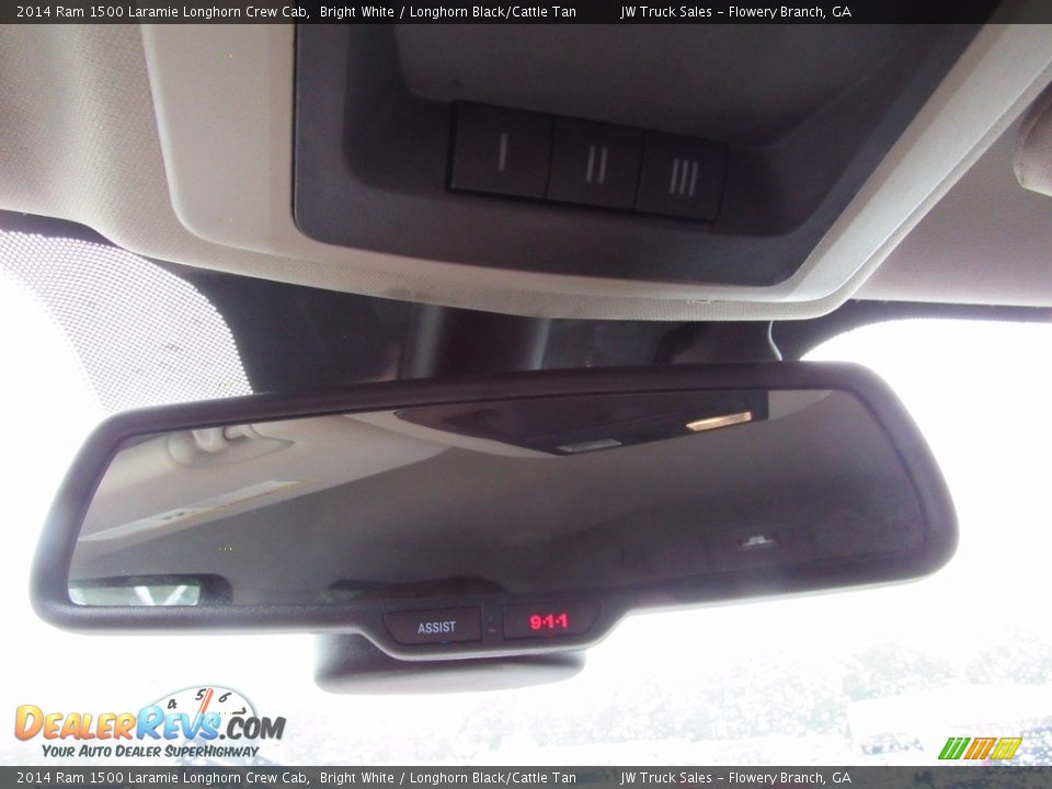 2014 Ram 1500 Laramie Longhorn Crew Cab Bright White / Longhorn Black/Cattle Tan Photo #26