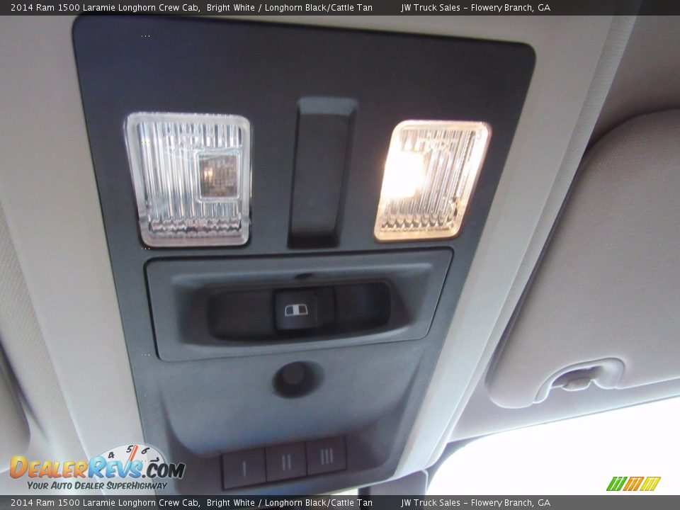 2014 Ram 1500 Laramie Longhorn Crew Cab Bright White / Longhorn Black/Cattle Tan Photo #27