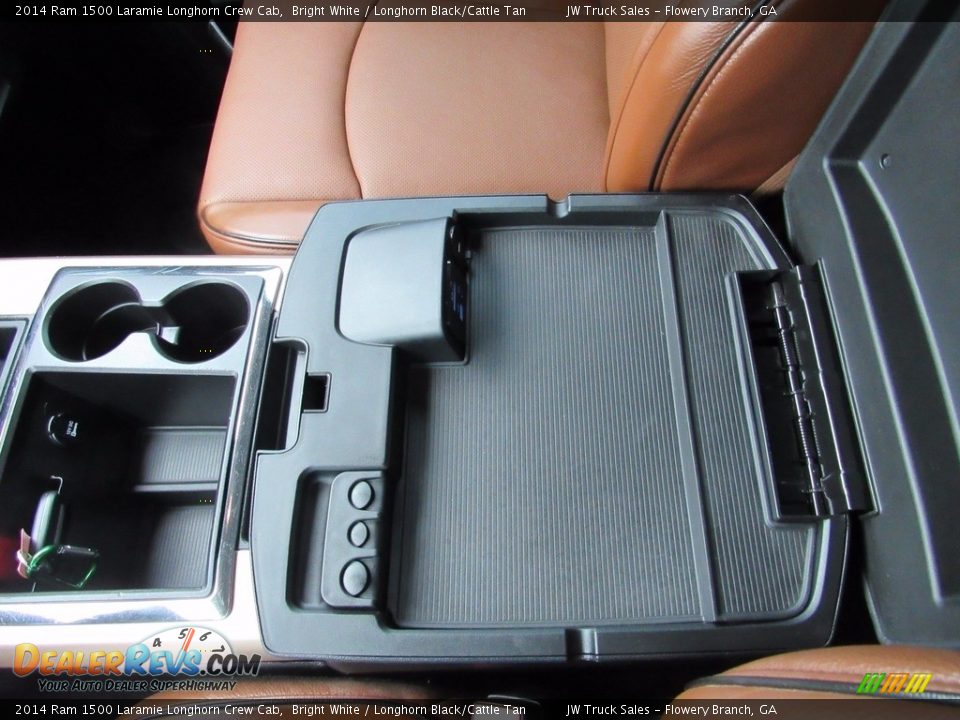 2014 Ram 1500 Laramie Longhorn Crew Cab Bright White / Longhorn Black/Cattle Tan Photo #30
