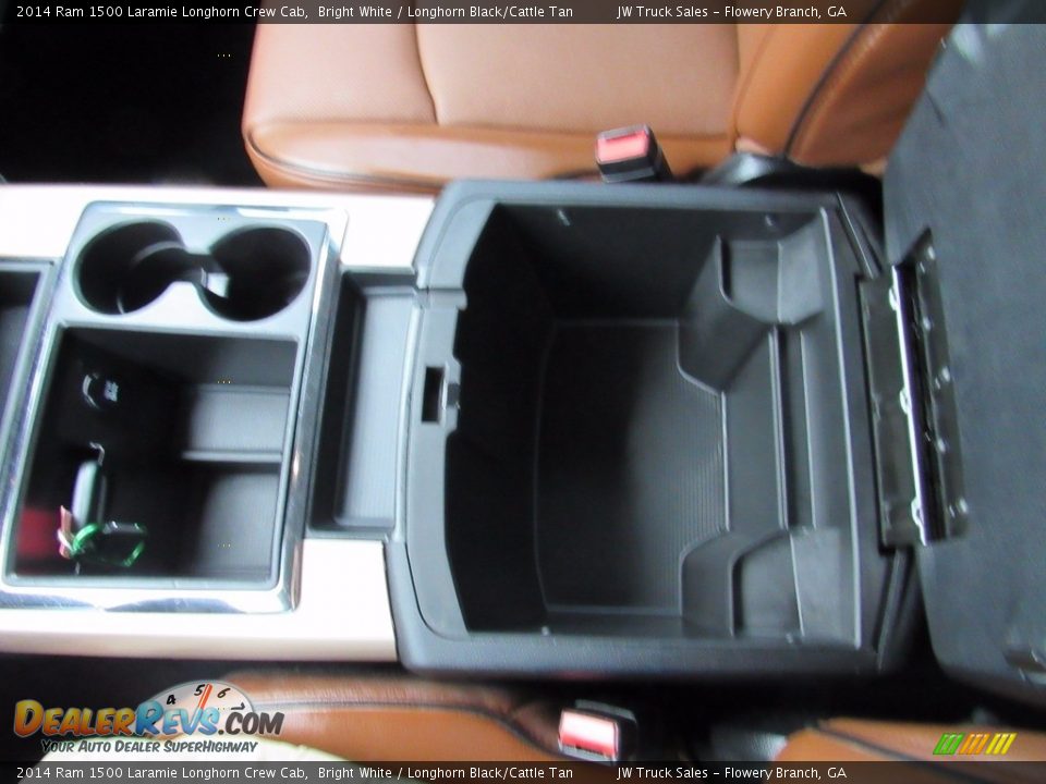 2014 Ram 1500 Laramie Longhorn Crew Cab Bright White / Longhorn Black/Cattle Tan Photo #32