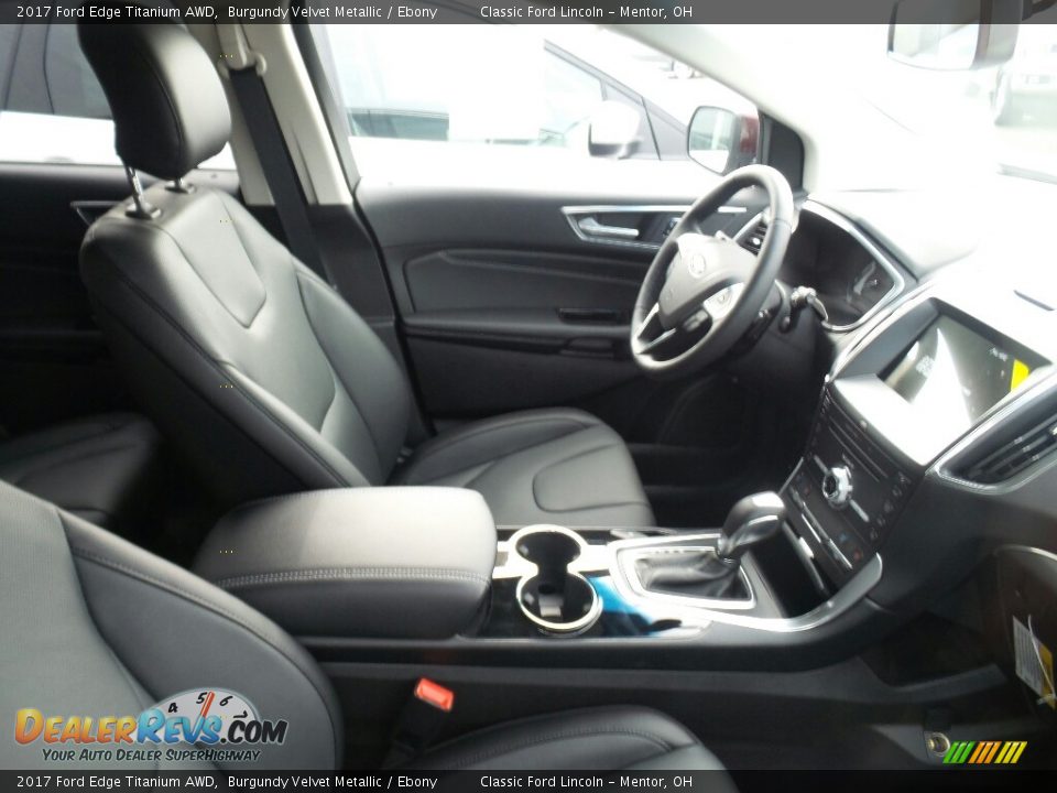 2017 Ford Edge Titanium AWD Burgundy Velvet Metallic / Ebony Photo #4