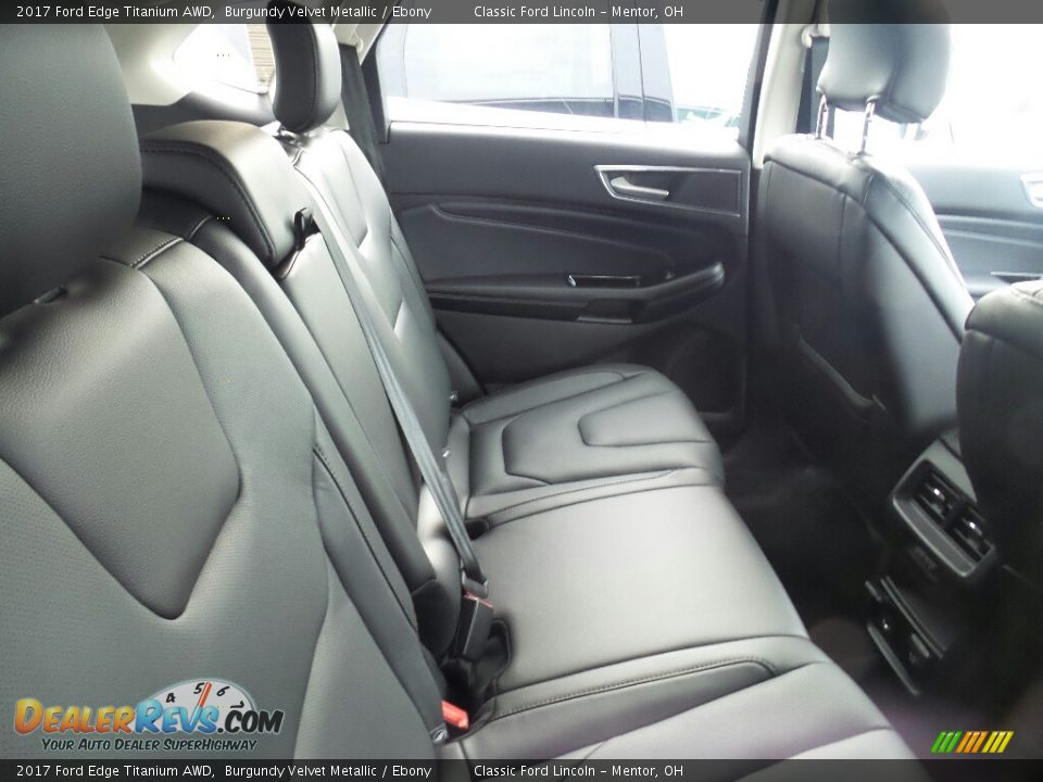 2017 Ford Edge Titanium AWD Burgundy Velvet Metallic / Ebony Photo #5