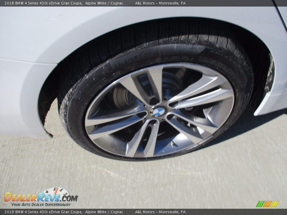 2018 BMW 4 Series 430i xDrive Gran Coupe Alpine White / Cognac Photo #5