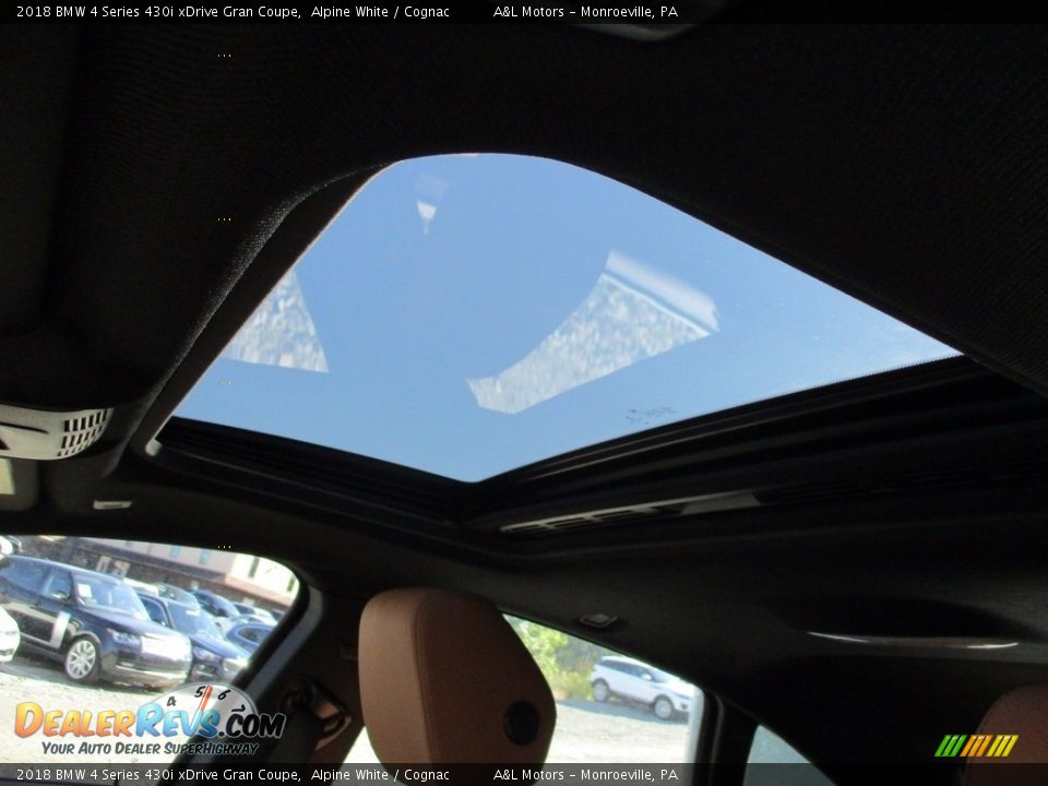 2018 BMW 4 Series 430i xDrive Gran Coupe Alpine White / Cognac Photo #11
