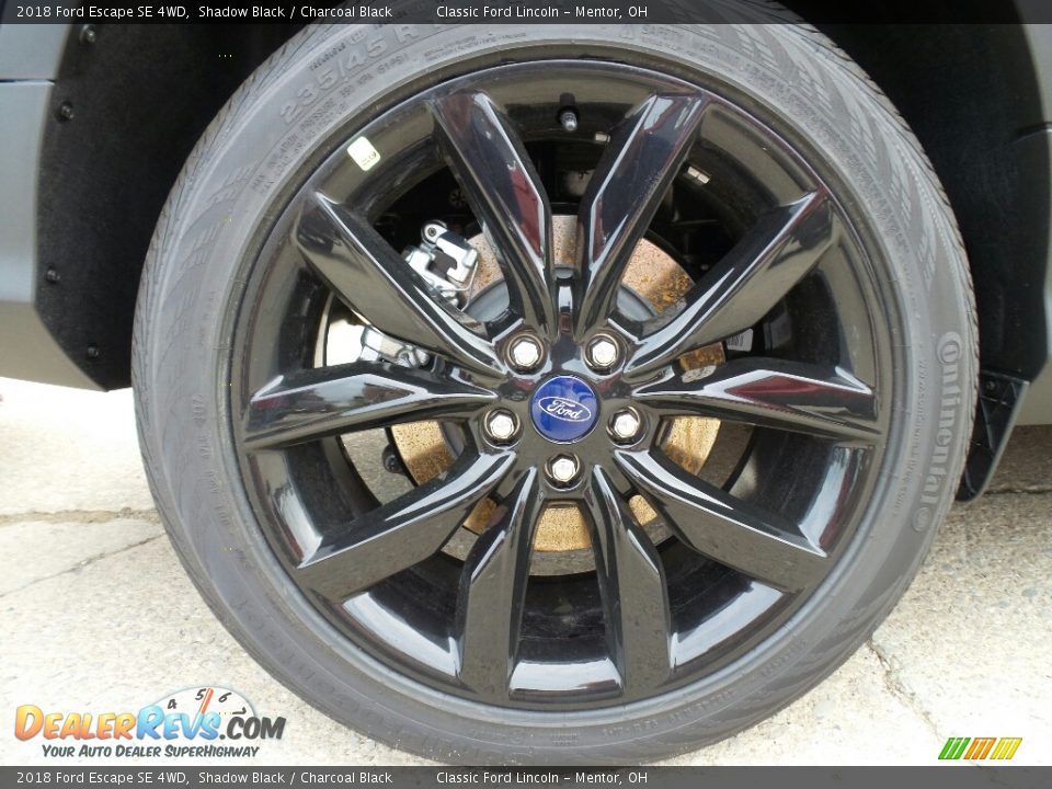 2018 Ford Escape SE 4WD Shadow Black / Charcoal Black Photo #6