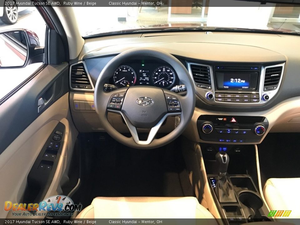 2017 Hyundai Tucson SE AWD Ruby Wine / Beige Photo #3