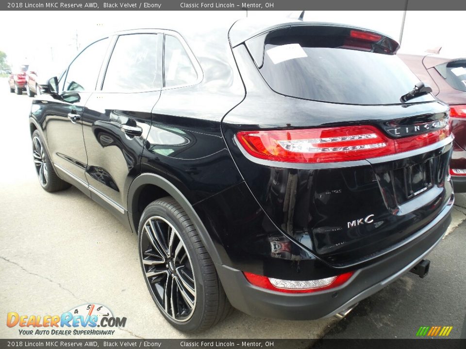 2018 Lincoln MKC Reserve AWD Black Velvet / Ebony Photo #3