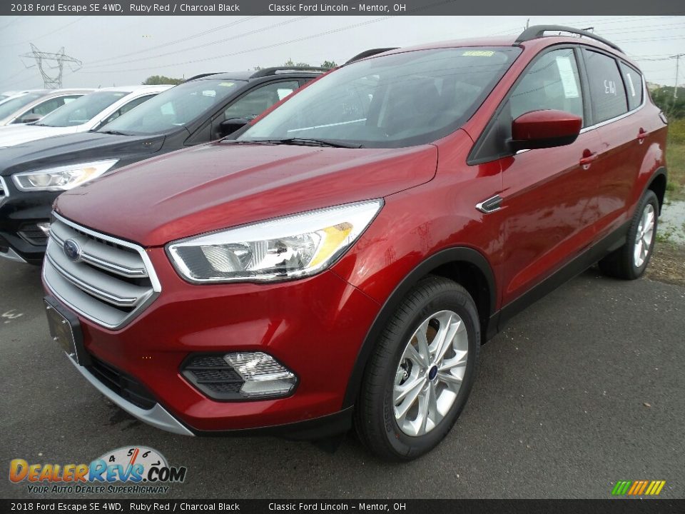 2018 Ford Escape SE 4WD Ruby Red / Charcoal Black Photo #1