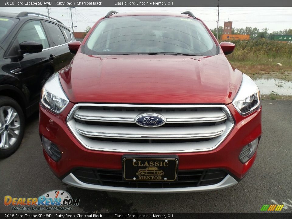 2018 Ford Escape SE 4WD Ruby Red / Charcoal Black Photo #2