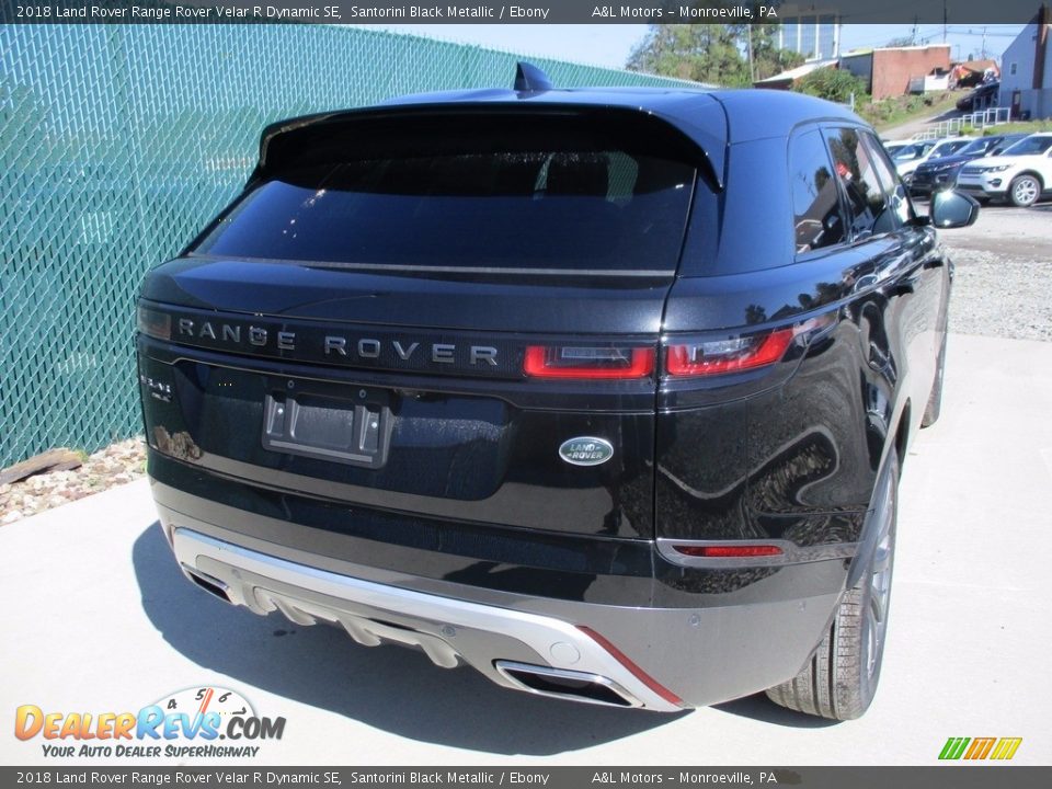 2018 Land Rover Range Rover Velar R Dynamic SE Santorini Black Metallic / Ebony Photo #3