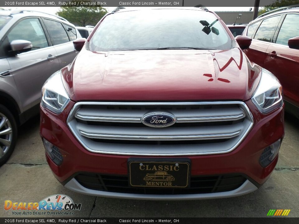 2018 Ford Escape SEL 4WD Ruby Red / Charcoal Black Photo #2