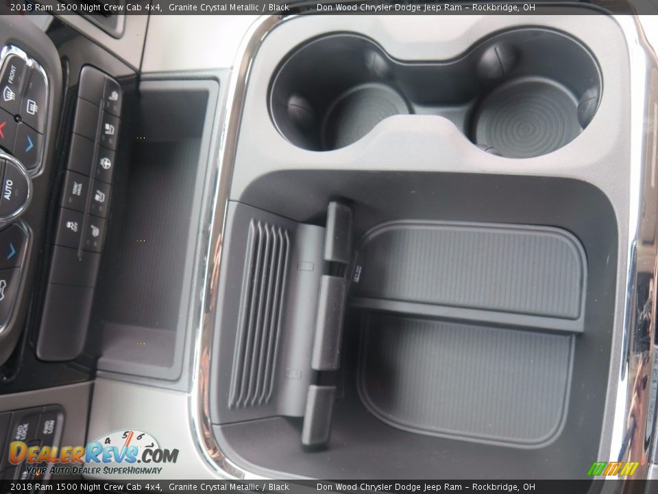 2018 Ram 1500 Night Crew Cab 4x4 Granite Crystal Metallic / Black Photo #12