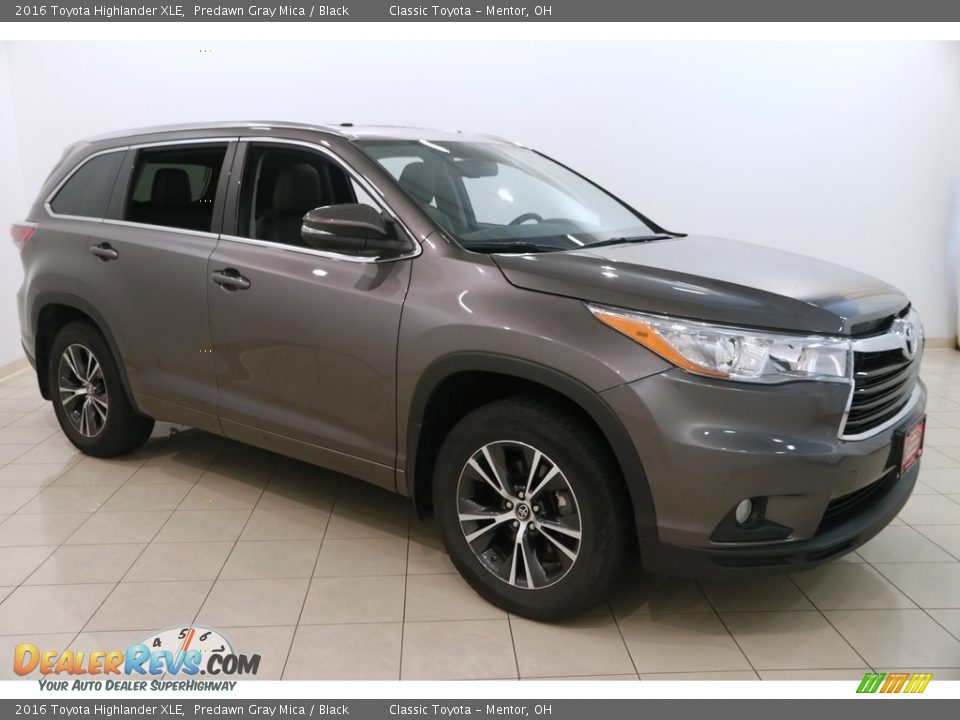 2016 Toyota Highlander XLE Predawn Gray Mica / Black Photo #1